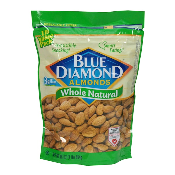 Blue Diamond Blue Diamond Almonds Whole Natural, PK6 05442 - main